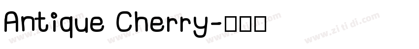 Antique Cherry字体转换